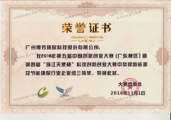 第五届创新创业大赛奖状2016